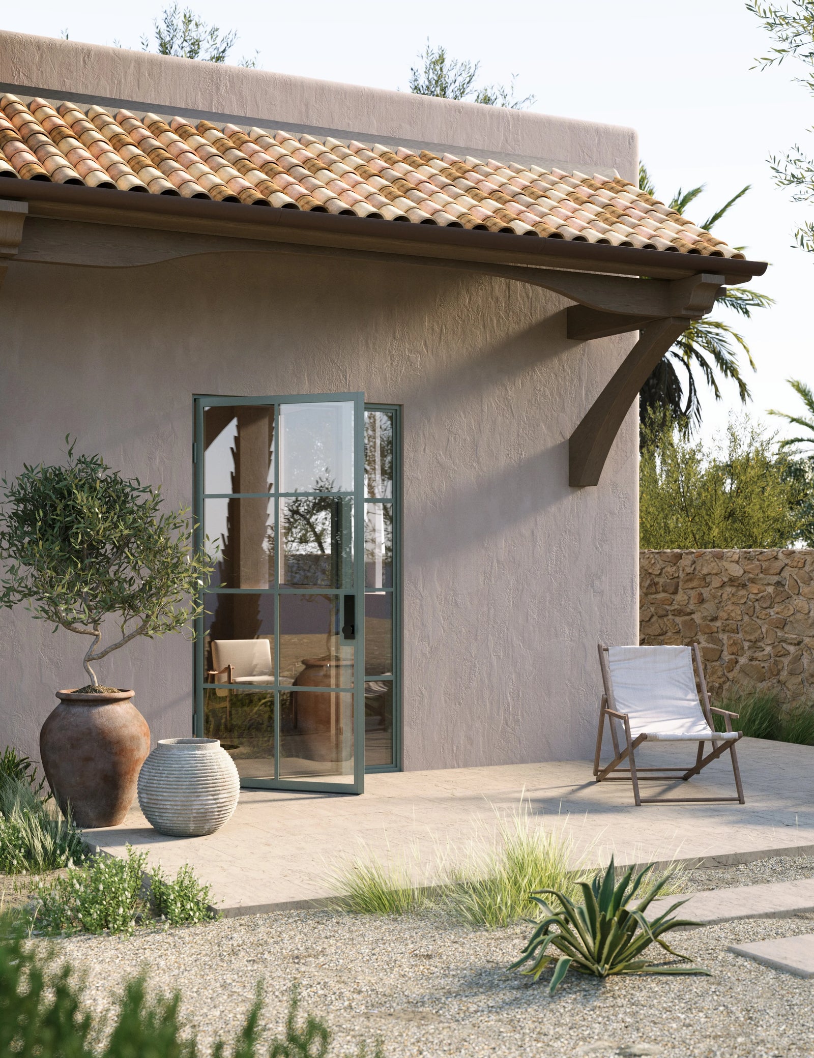 Air 5 single flat architectural steel exterior door with right side window