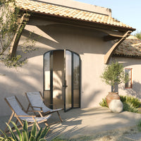 Air Grand with Side Windows - Single Mini Arch by Pinky’s Iron Doors — home doors, view 2