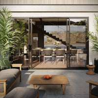 Air Lite - Center Split Double Slider by Pinky’s Iron Doors — home doors, view 2