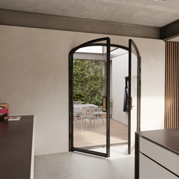 Paired mini arch steel entry with certified performance data.