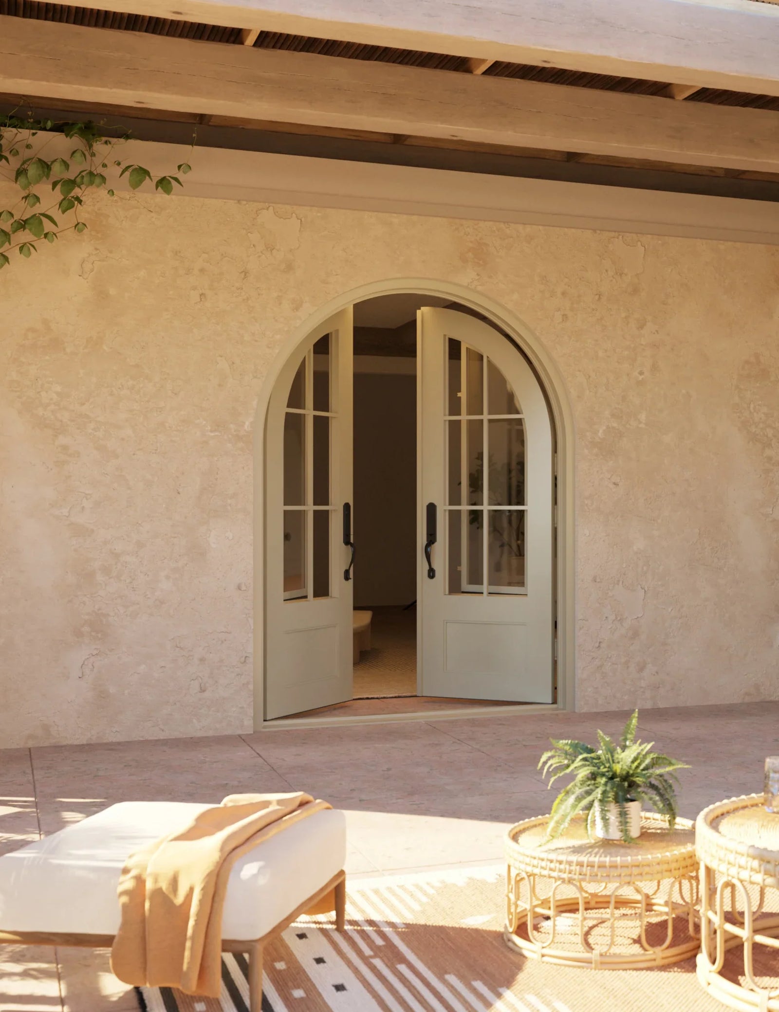 Bristol round top iron door with thermal barrier.