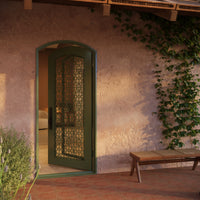 DNA' Door with Thermal Break - Single Arch by Pinky’s Iron Doors — home doors, view 2