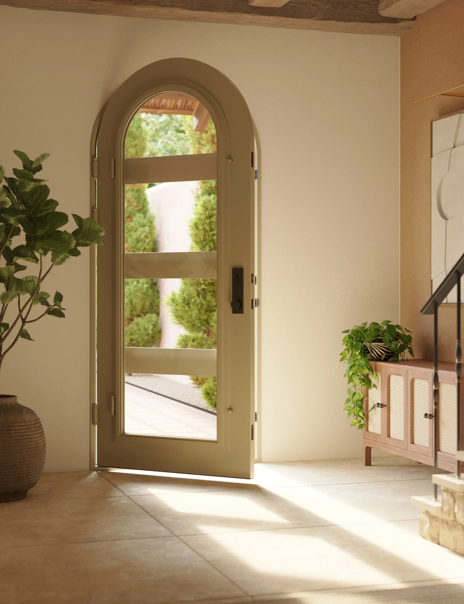 Knox radius top door for cold weather with double glass in black color.