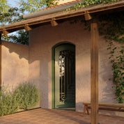 Paris black finished swinging door with thermal barrier.