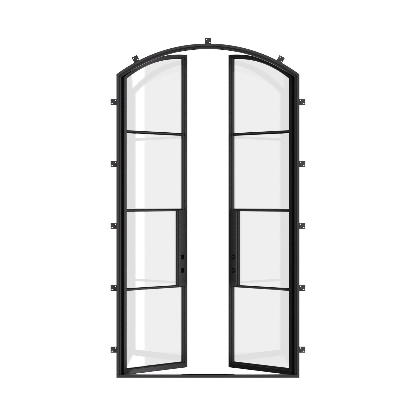 Pinkys Air 4 steel door, double, arch, open