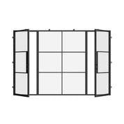 Air 4 double entry configuration with center glass panel and sleek lines