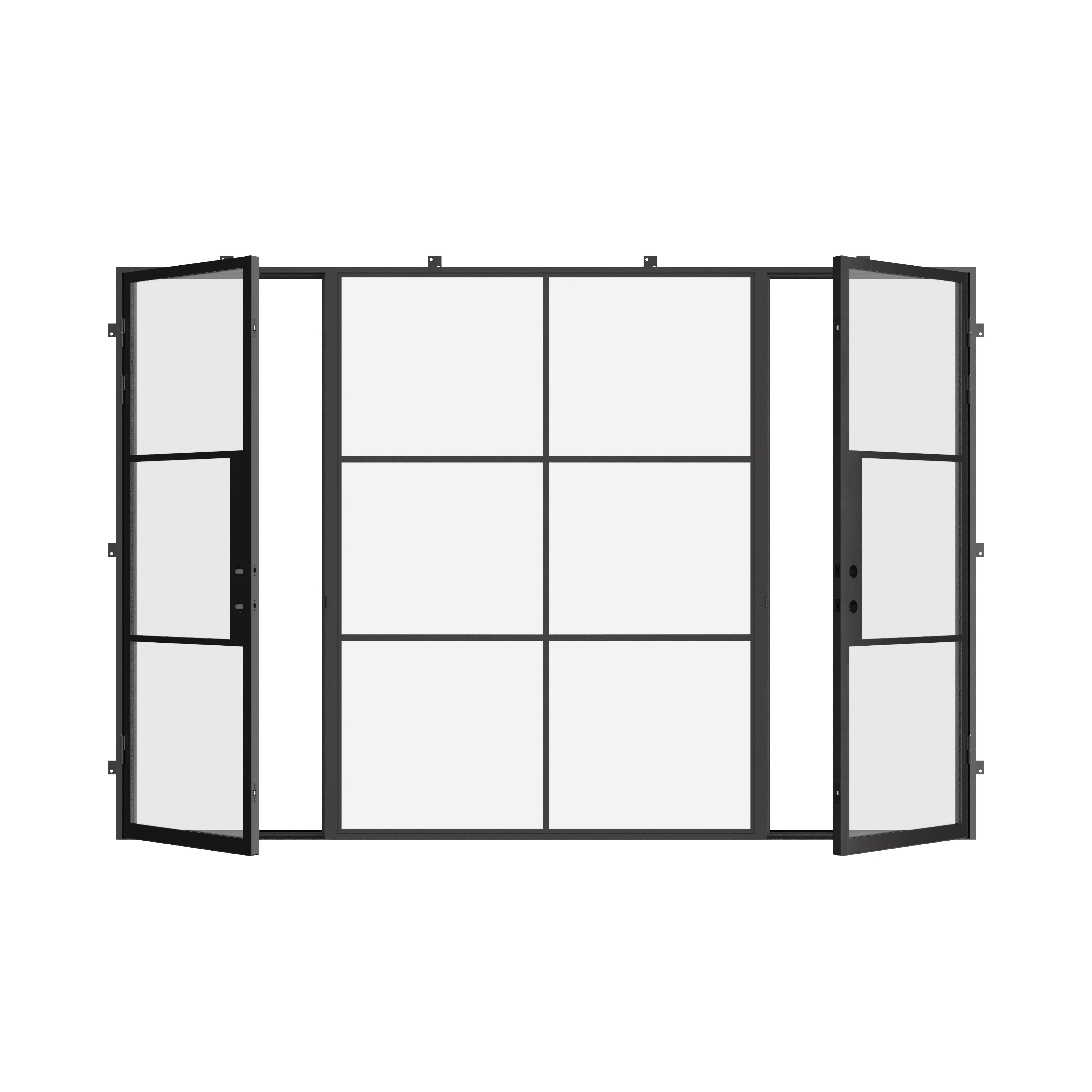 Air 4 double entry configuration with center glass panel and sleek lines