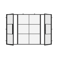 Air 4 with Thermal Break - Dual Single with Middle Fixed Panel Flat by Pinky’s Iron Doors — home doors, view 4