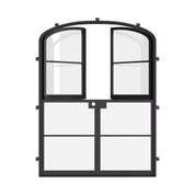 Air 4 Dutch style double doors with curved top frame