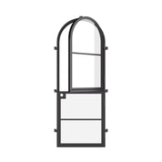 Air 4 single full arch Dutch door with dual pane tempered glass