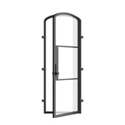 Air 4 mini arch single entry door in architectural steel with slim sightlines