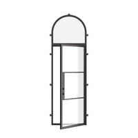 Air 4 with Full Arch Top Window - Single Flat by Pinky’s Iron Doors — home doors, view 3