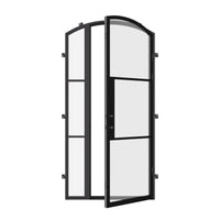 Air 4 with Left Side Window - Single Arch by Pinky’s Iron Doors — home doors, view 3