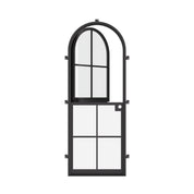 Architectural Dutch single full arch front door, NFRC-rated steel