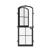 Air 5 Dutch single mini arch modern steel front door with insulated tempered glazing