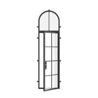 Air 5 with Thermal Break and Full Arch Top Window - Single Flat | Standard Sizes by Pinky’s Iron Doors — home doors, view 5