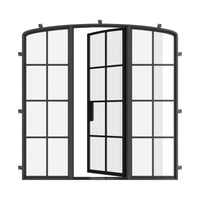 Air 5 with Side Windows - Single Mini Arch | Standard Sizes by Pinky’s Iron Doors — home doors, view 3
