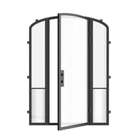 Air Grand with Side Windows - Single Mini Arch | Standard Sizes by Pinky’s Iron Doors — home doors, view 3