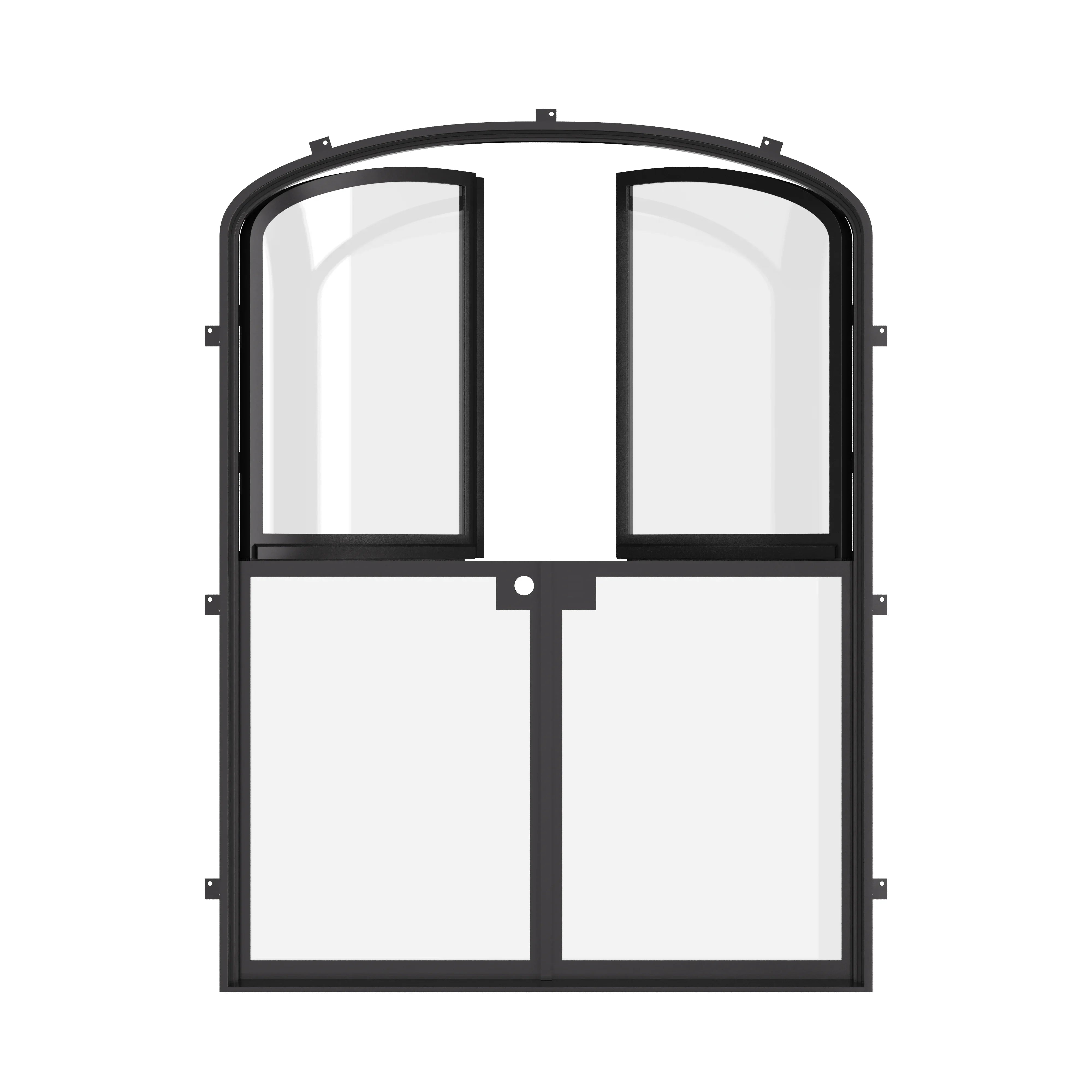 Architectural double mini arch Dutch entry.