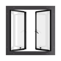 Air Window 0V 0H with Thermal Break - Double Casement Square | Standard Sizes