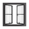 Air Window 0V 1H with Thermal Break - Double Casement Square | Standard Sizes
