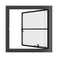 Air Window 0V 1H with Thermal Break - Single Casement Square | Standard Sizes