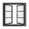 Air Window 0V 2H with Thermal Break - Double Casement Square | Standard Sizes