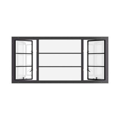 Steel Windows - Dual Single Casements with Middle Fixed Panel – PINKYS