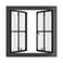 Air Window 1V 1H with Thermal Break - Double Casement Square | Standard Sizes