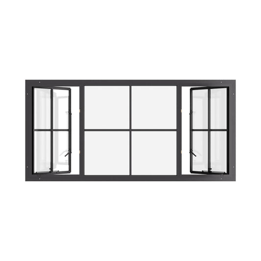 Air Window 1V 1H - Dual Single Casement | Standard Sizes