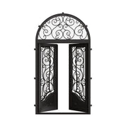 Beverly swinging french door with rounded top window thermally broken.