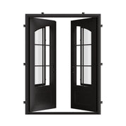 Bristol bronze square top door with thermal break.