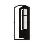 Bristol soft arch top metal single door with thermal break.