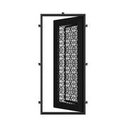 DNA’ Door single flat metal entry door for cold weather with dual-pane glass.