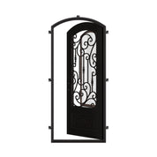 Golden Gate single arch top swing door with energy efficient dual-pane glass.