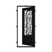 Golden Gate metal framed door thermally broken in matte black.