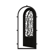 Golden Gate single full arch top entry door with energy efficient dual-pane tempered glass.