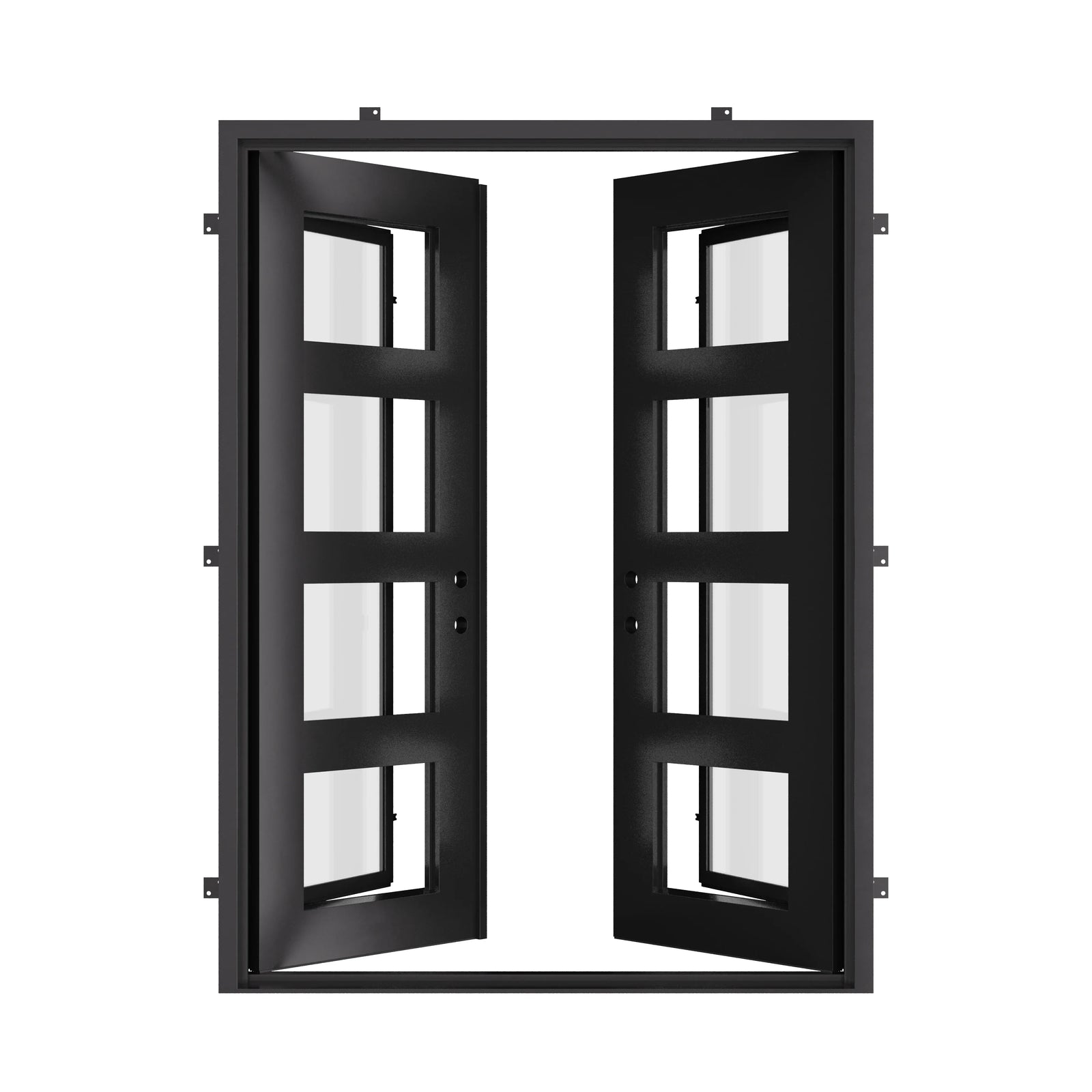 Knox flat top double exterior door for cold temperatures.