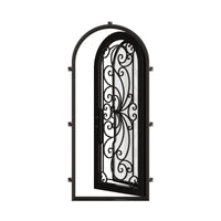 Miracle - Single Full Arch | Standard Sizes by Pinky’s Iron Doors — home doors, view 3