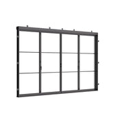 Air 4 thermally broken center split bi-fold in architectural steel