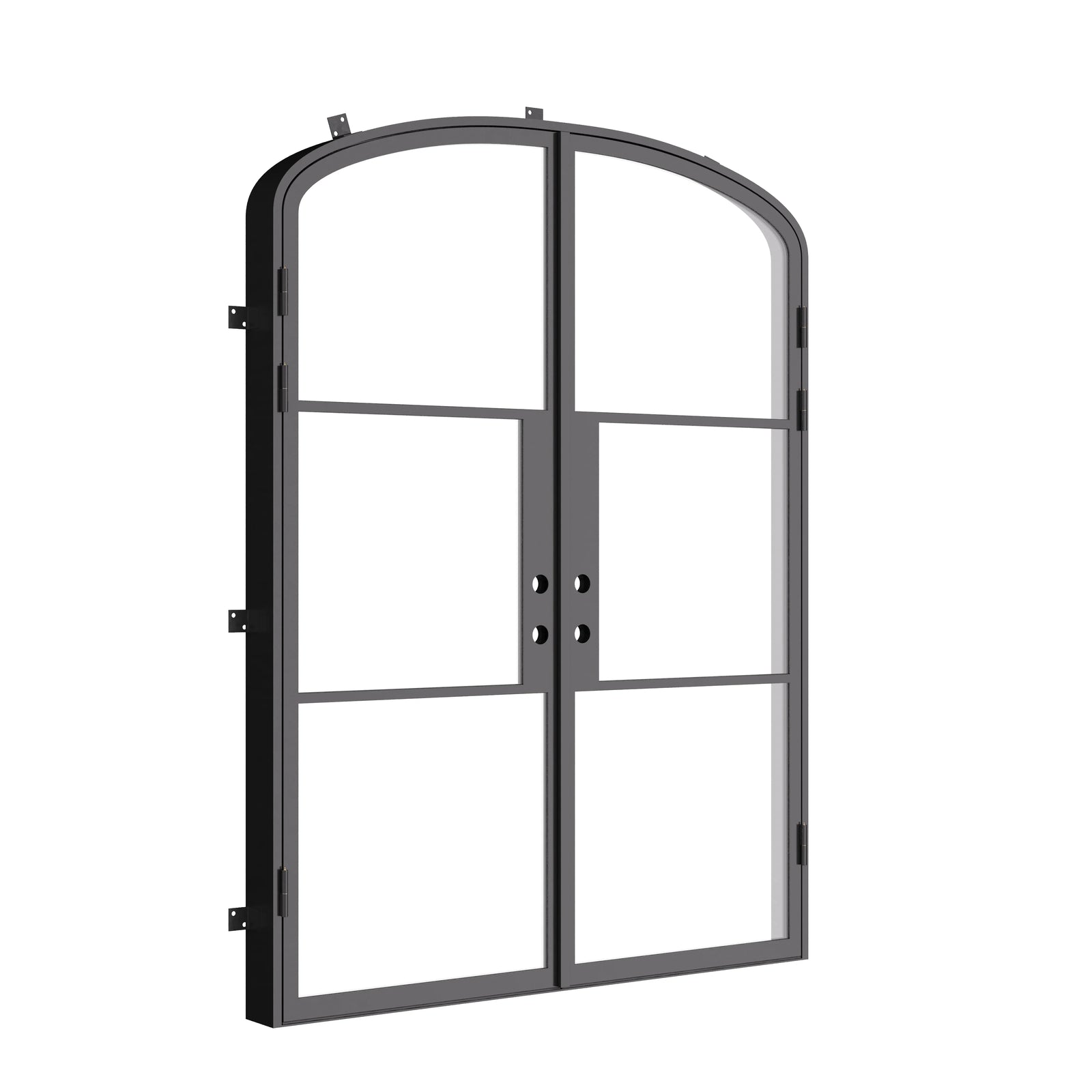 Air 4 mini arch double steel doors with narrow sightlines