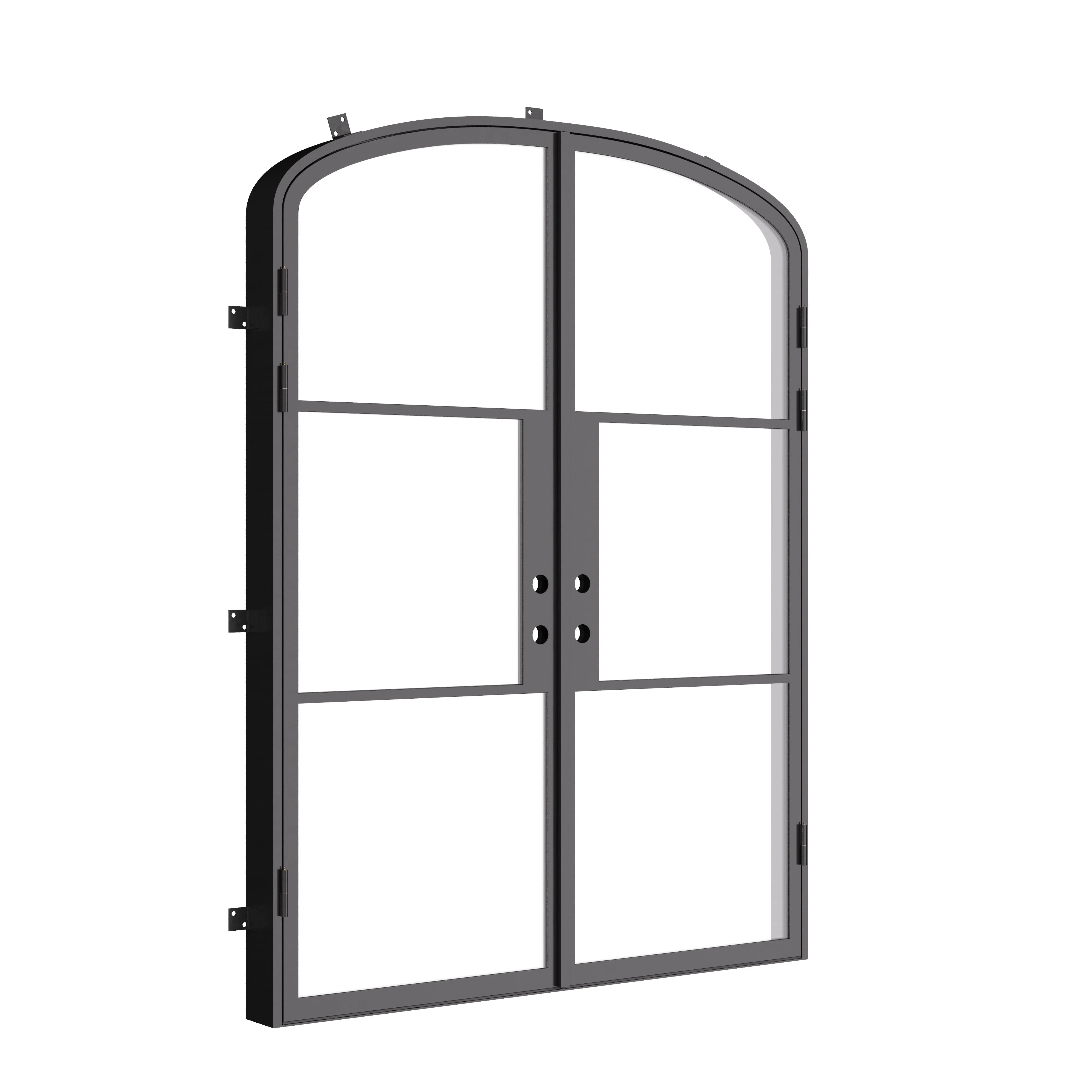 Air 4 mini arch double steel doors with narrow sightlines