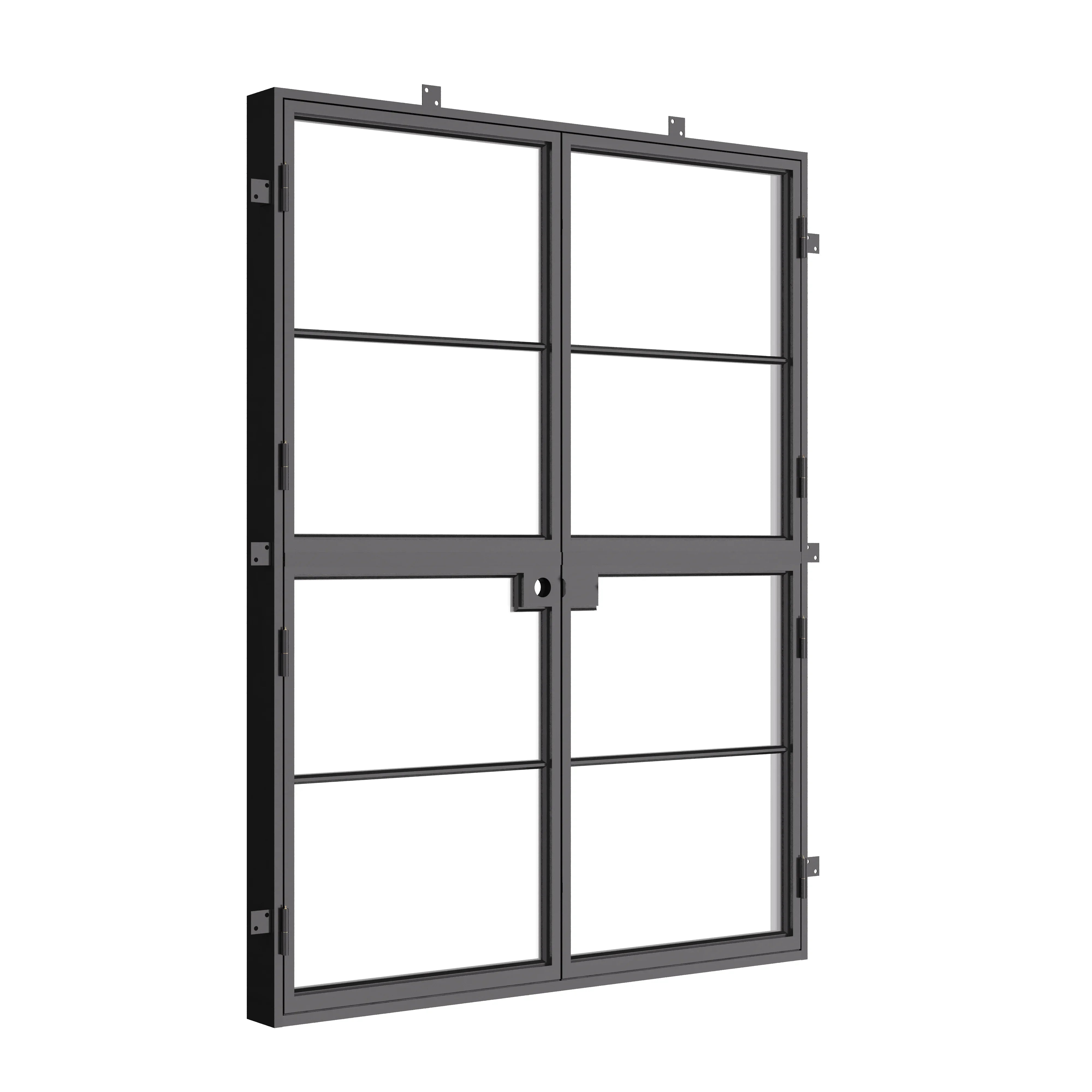 Air 4 Dutch double flat architectural door, galvanized steel with automotive coating