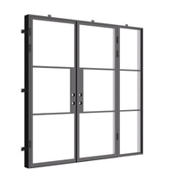 Air 4 with Right Side Window - Double Flat | Standard Sizes by Pinky’s Iron Doors — home doors, view 4