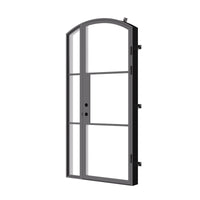 Air 4 with Left Side Window - Single Arch by Pinky’s Iron Doors — home doors, view 4