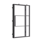 exterior single steel door with right sidelight and energy-efficient design