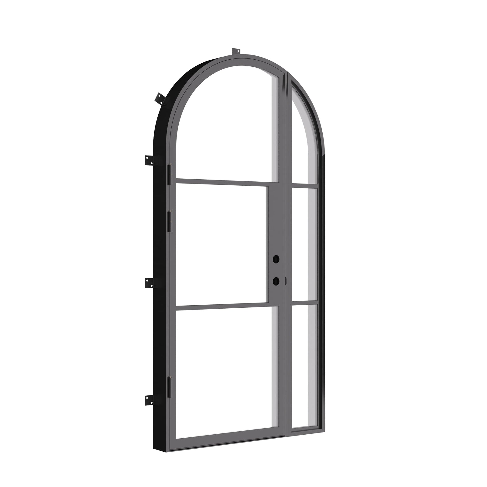 Air 4 thermally broken single arch door with right sidelight