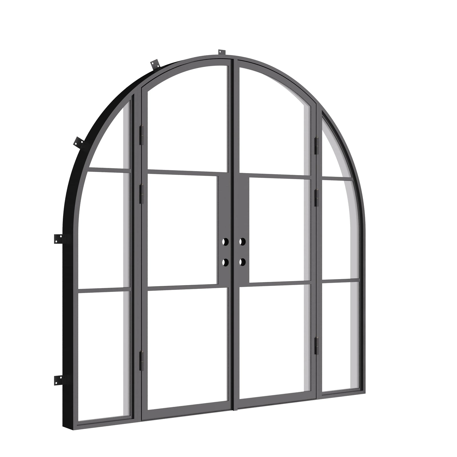 Air 4 full arch double exterior door set with narrow sightlines