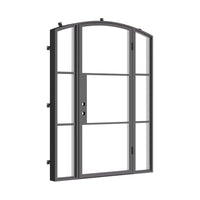 Air 4 with Thermal Break and Side Windows - Single Arch by Pinky’s Iron Doors — home doors, view 3