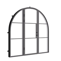 Air 4 with Thermal Break and Side Windows - Single Full Arch by Pinky’s Iron Doors — home doors, view 3